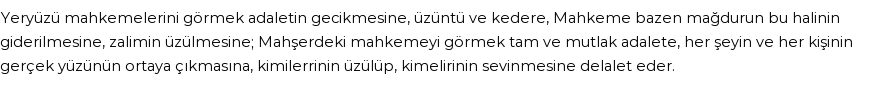 İhya'ya Göre Rüyada Mahkeme Görmek