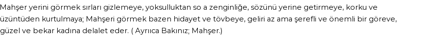 İhya'ya Göre Rüyada Mahşer Görmek