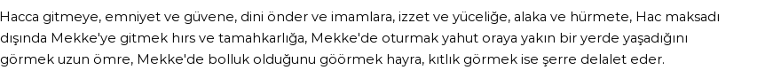 İhya'ya Göre Rüyada Mekke-i Mükerreme Görmek