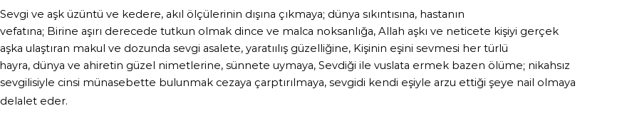 İhya'ya Göre Rüyada Muhabbet Görmek