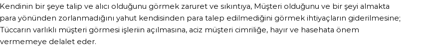 İhya'ya Göre Rüyada Müşteri Görmek