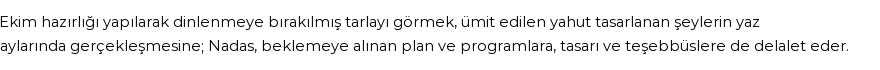 İhya'ya Göre Rüyada Nadas Görmek