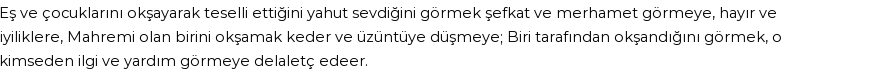 İhya'ya Göre Rüyada Okşamak Görmek