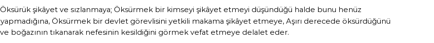 İhya'ya Göre Rüyada Öksürmek Görmek