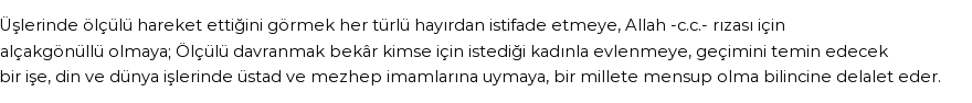 İhya'ya Göre Rüyada Ölçülü Davranmak Görmek