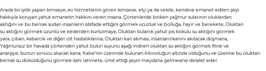 İhya'ya Göre Rüyada Oluk Görmek