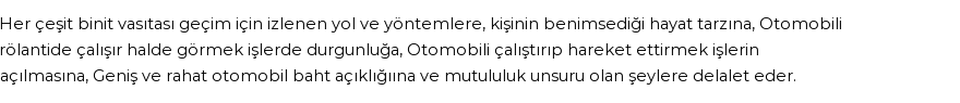 İhya'ya Göre Rüyada Otomobil Görmek