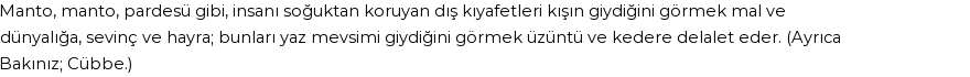 İhya'ya Göre Rüyada Pardesi Görmek