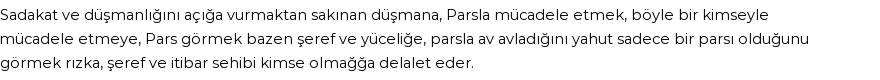 İhya'ya Göre Rüyada Pars Görmek