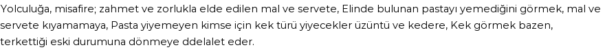 İhya'ya Göre Rüyada Pasta Görmek