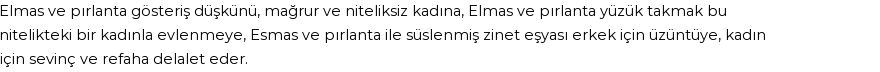 İhya'ya Göre Rüyada Pırlanta Görmek