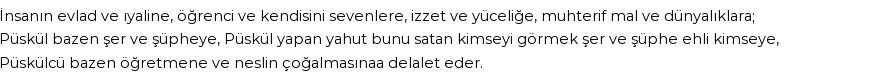 İhya'ya Göre Rüyada Piskil Görmek