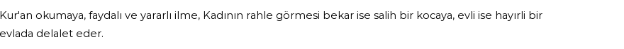 İhya'ya Göre Rüyada Rahle Görmek