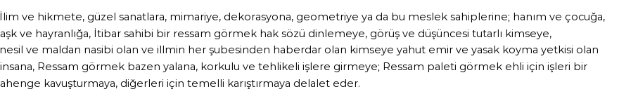 İhya'ya Göre Rüyada Ressam Görmek