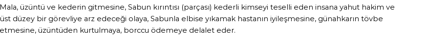 İhya'ya Göre Rüyada Sabun Görmek