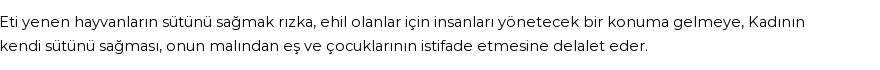 İhya'ya Göre Rüyada Sağmak Görmek