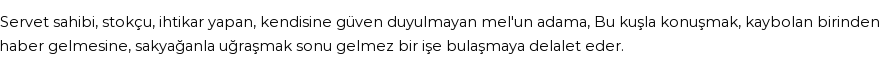 İhya'ya Göre Rüyada Saksağan Görmek