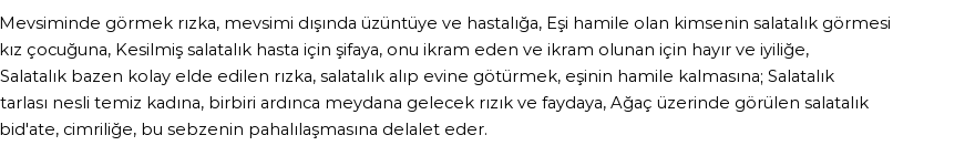 İhya'ya Göre Rüyada Salatalık Görmek