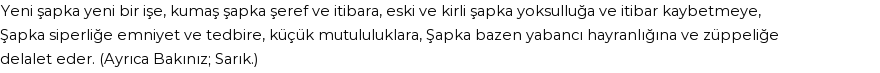 İhya'ya Göre Rüyada Şapka Görmek