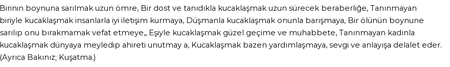 İhya'ya Göre Rüyada Sarılmak Görmek