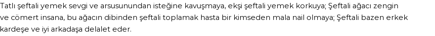 İhya'ya Göre Rüyada Şeftali Görmek