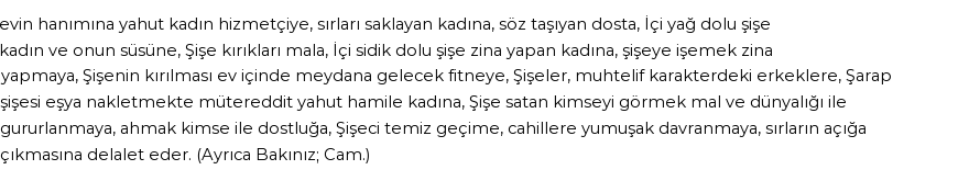 İhya'ya Göre Rüyada Şişe Görmek