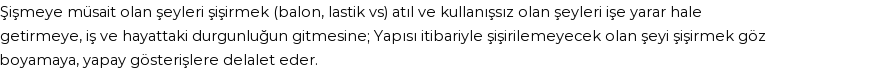 İhya'ya Göre Rüyada Şişirmek Görmek