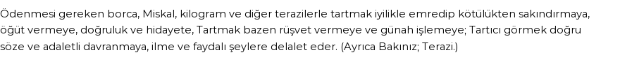 İhya'ya Göre Rüyada Tartmak Görmek