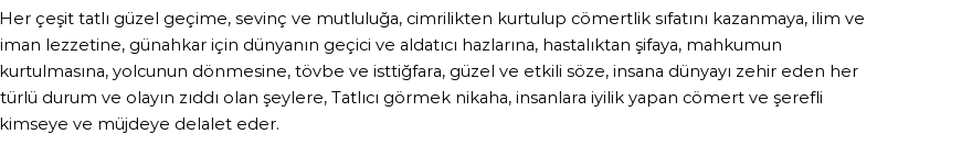 İhya'ya Göre Rüyada Tatlılar Görmek