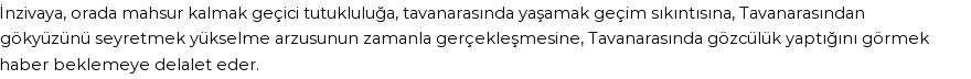 İhya'ya Göre Rüyada Tavanarası Görmek