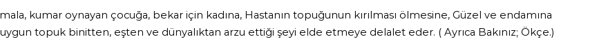 İhya'ya Göre Rüyada Topuk Görmek