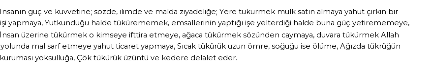 İhya'ya Göre Rüyada Tükürük Görmek