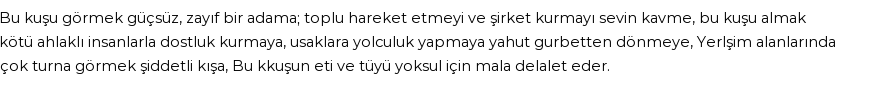 İhya'ya Göre Rüyada Turna Görmek