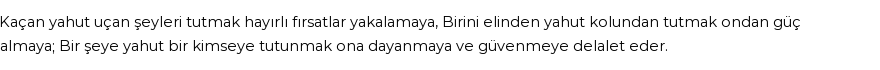 İhya'ya Göre Rüyada Tutmak - Tutunmak Görmek