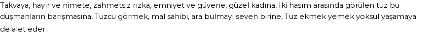 İhya'ya Göre Rüyada Tuz Görmek