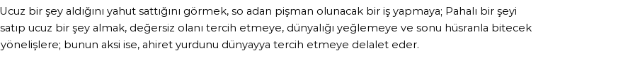 İhya'ya Göre Rüyada Ucuzluk Görmek