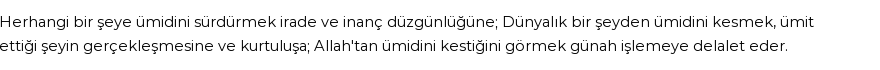 İhya'ya Göre Rüyada Ümit Görmek