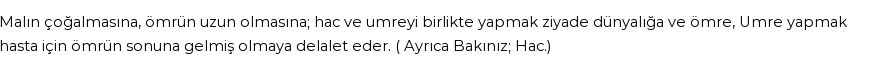 İhya'ya Göre Rüyada Umre Görmek