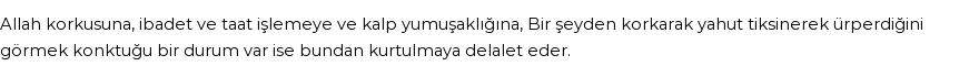 İhya'ya Göre Rüyada Ürpermek Görmek