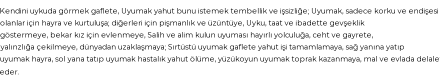 İhya'ya Göre Rüyada Uyumak Görmek