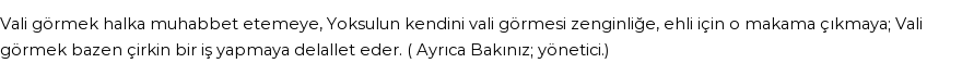 İhya'ya Göre Rüyada Vali Görmek