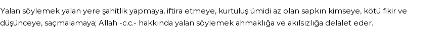 İhya'ya Göre Rüyada Yalan Görmek