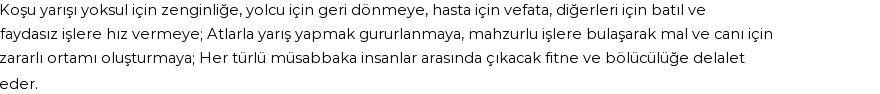 İhya'ya Göre Rüyada Yarışma Görmek