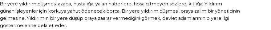 İhya'ya Göre Rüyada Yıldırım Görmek