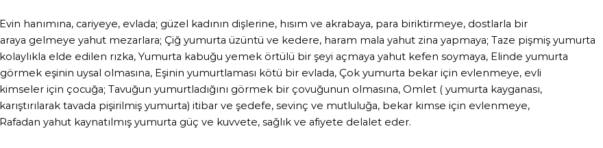 İhya'ya Göre Rüyada Yumurta - Yumurtlamak Görmek