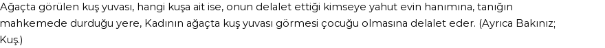 İhya'ya Göre Rüyada Yuva Görmek