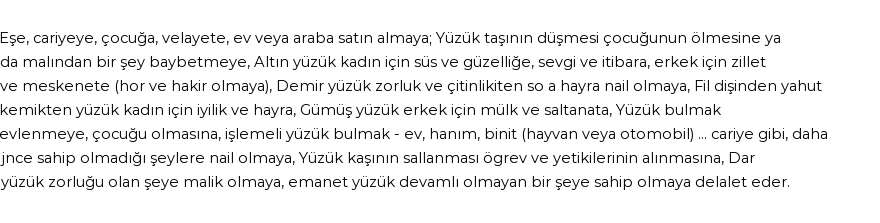 İhya'ya Göre Rüyada Yüzük Görmek