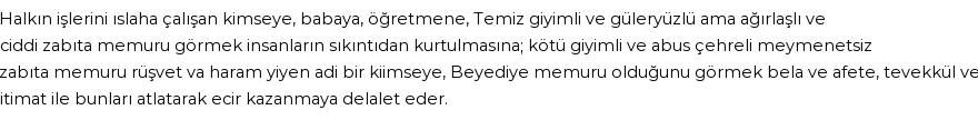 İhya'ya Göre Rüyada Zabıta Görmek