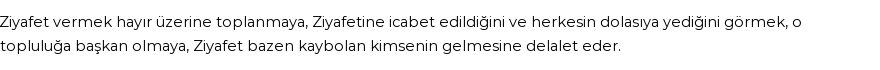 İhya'ya Göre Rüyada Ziyafet Görmek