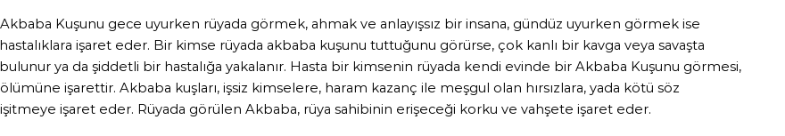 Molla Cami'ye Göre Rüyada Akbaba Kuşu Görmek